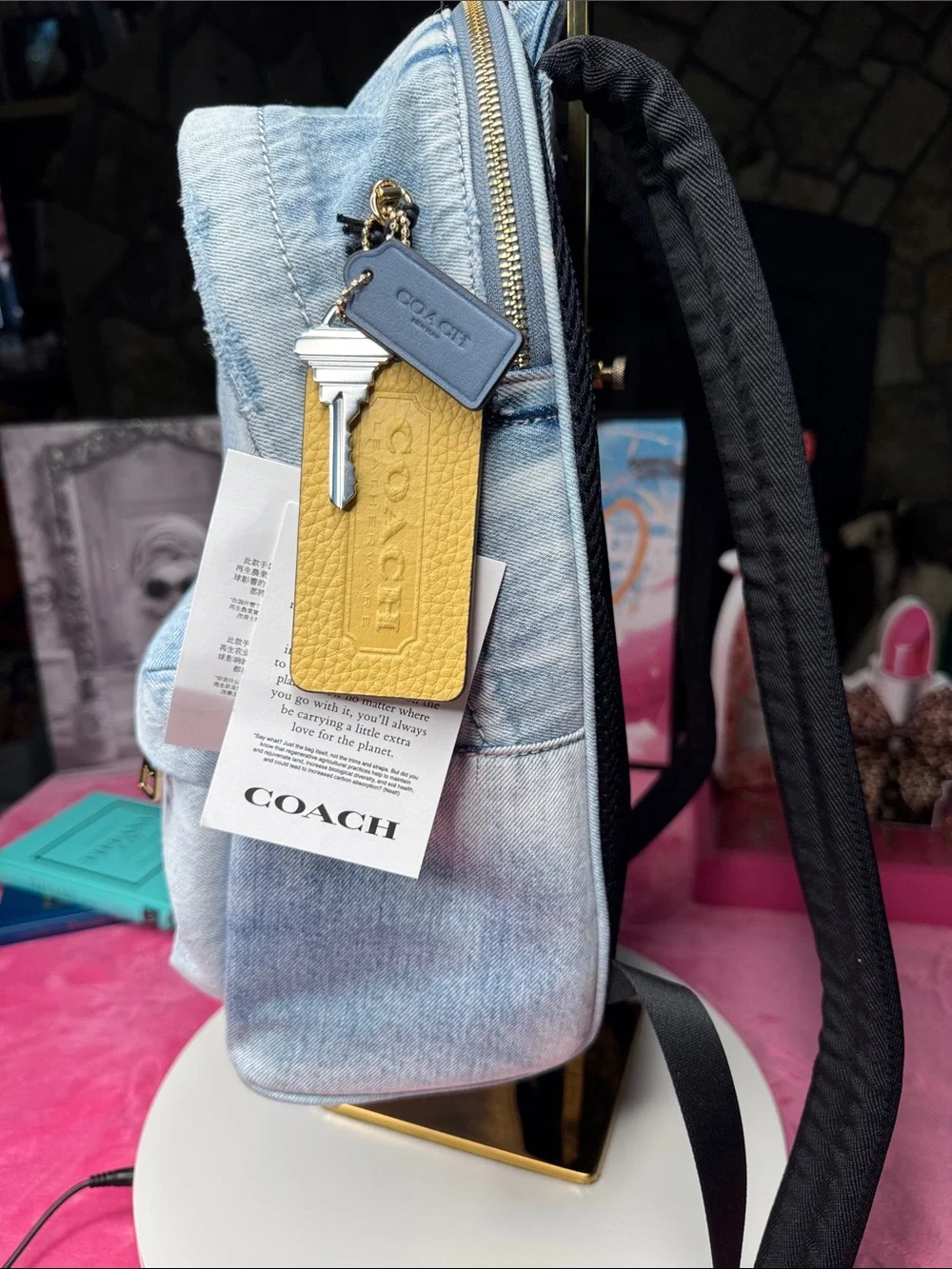 Coach Distressed Denim Backpack NWT – Style CEF27 – 11x13x5